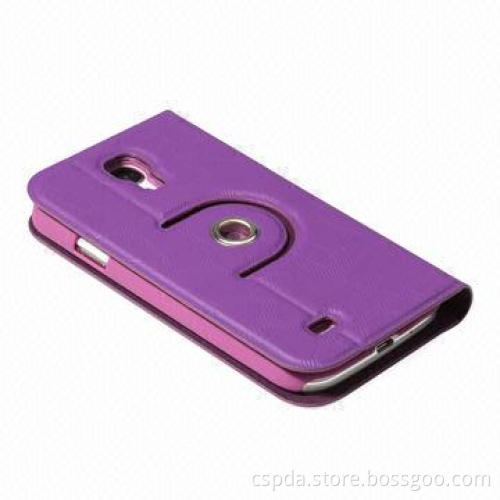 2013 Shiny Back Standing Book Leather Case for Samsung Galaxy S4, ODM Orders are Welcome